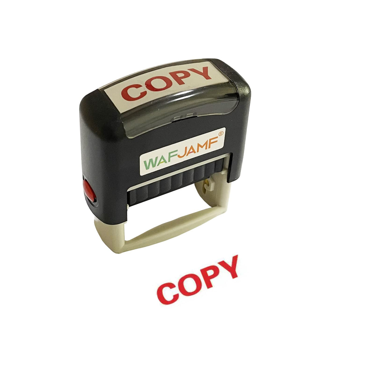 Wafjamf Copy Message Stamp Self-Inking Rubber Stamp Office Stamp Red Ink-Medium