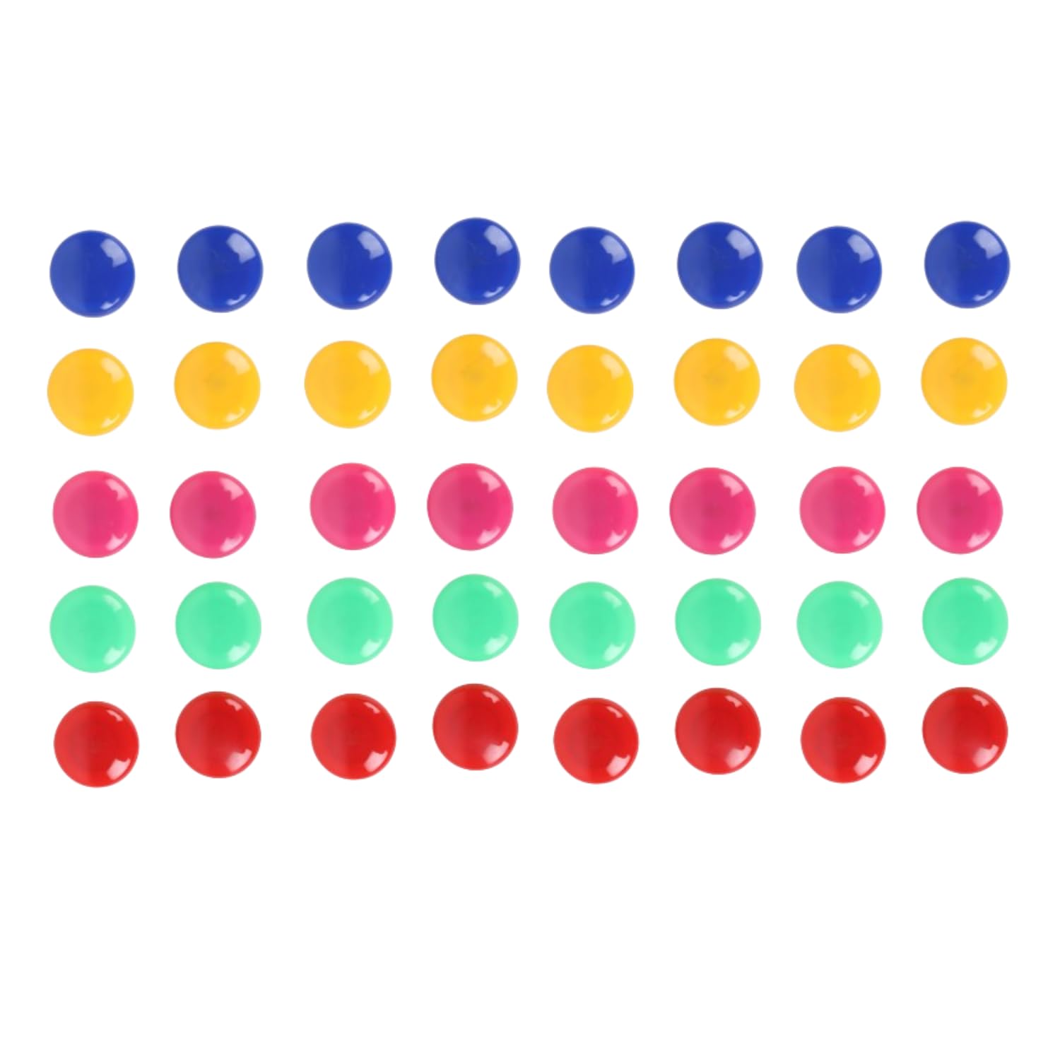Yajnas Pack Of 40 Colorful Opaque Magnet For Magnetic White-Boards - Sticky Stick Notes, Photos, Charts Notice Board/Planning Ma