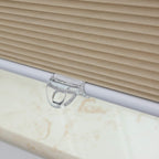 Cellular Shades Cordless Blackout Honeycomb Blinds Fabric Window Blinds 27'' W X 64'' H, Ivory Beige(Blackout)
