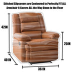Imperius Clear Thick Heavy Duty Water Resistant Armchair/Recliner Cover,Waterproof Plastic Shield Covers For Armchair/Recliner