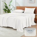 Gokotta 4-Pcs Full Sheet Set, 15-Inch Deep Pocket Full Sheets With Elastic Corner Straps, Hotel Luxury Ultra Soft Brushed Microf