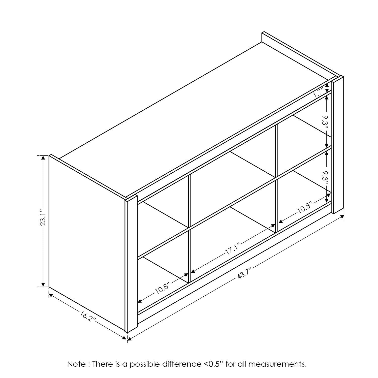 Furinno Fowler Multipurpose Tv Stand Bookshelves, Espresso