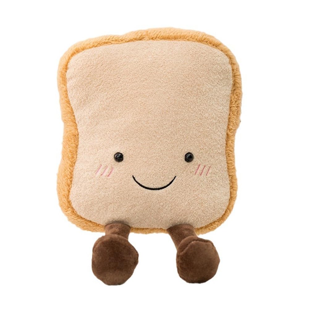 Natureman 9' Croissant Plush Toy Cute Croissant Bread Pillow Stuffed Animals Funny Soft Food Plushies Toy (Toast Bread)