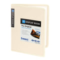 Sooez 30-Pocket Binder With Plastic Sleeves 8.5X11' (Ivory), Heavy Duty Art Portfolio Folder With Clear Sheet Protectors, Displ