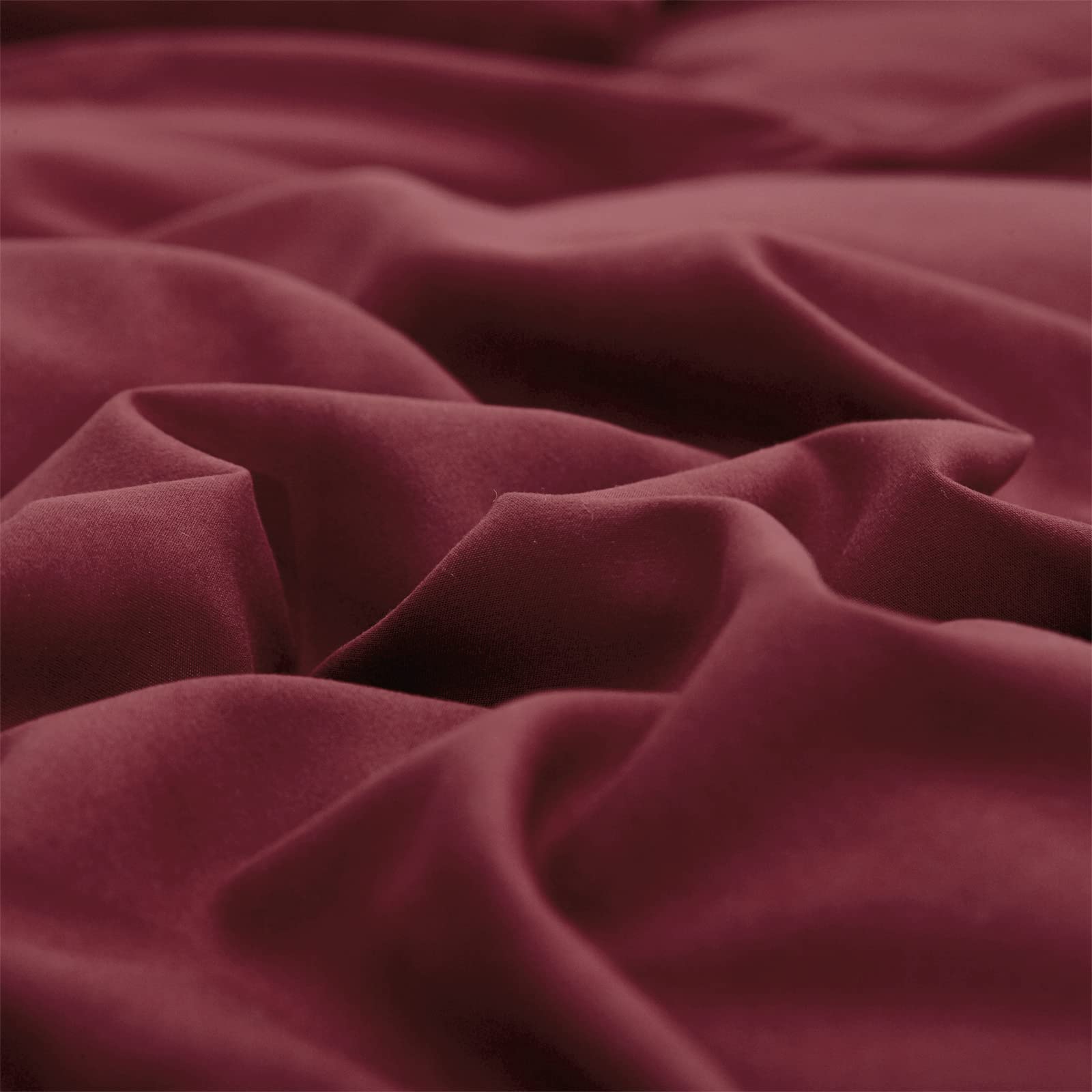 Karever Burgundy Comforter Full Size Dark Red Bedding Set Soft Pure Burgundy Comforter Set Durable Burgundy 3 Pcs Bed Set 1 Comf