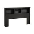 Prepac null Freestanding FullQueen Headboard with Bookcase, Bookcase Style Headboard for FullQueen Size Beds 11 D x 6575 W x 43 