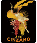 Dealzepic - Art Mousepad - Natural Rubber Mouse Pad With Famous Fine Art Painting Of Vintage Wine Poster Asti Cinzano By Leonett