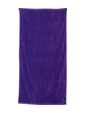 Q-Tees Velour Beach Towel One Size Purple