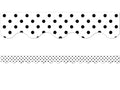 Teacher Created Resources Black Polka Dots On White Scalloped Border Trim (5593)