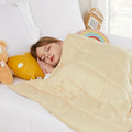 Hosukko Weighted Blanket - Weighted Blanket 3 Lbs Ivory Heavy Blanket - Breathable Blanket(36 * 48 Inches, 3 Lbs)