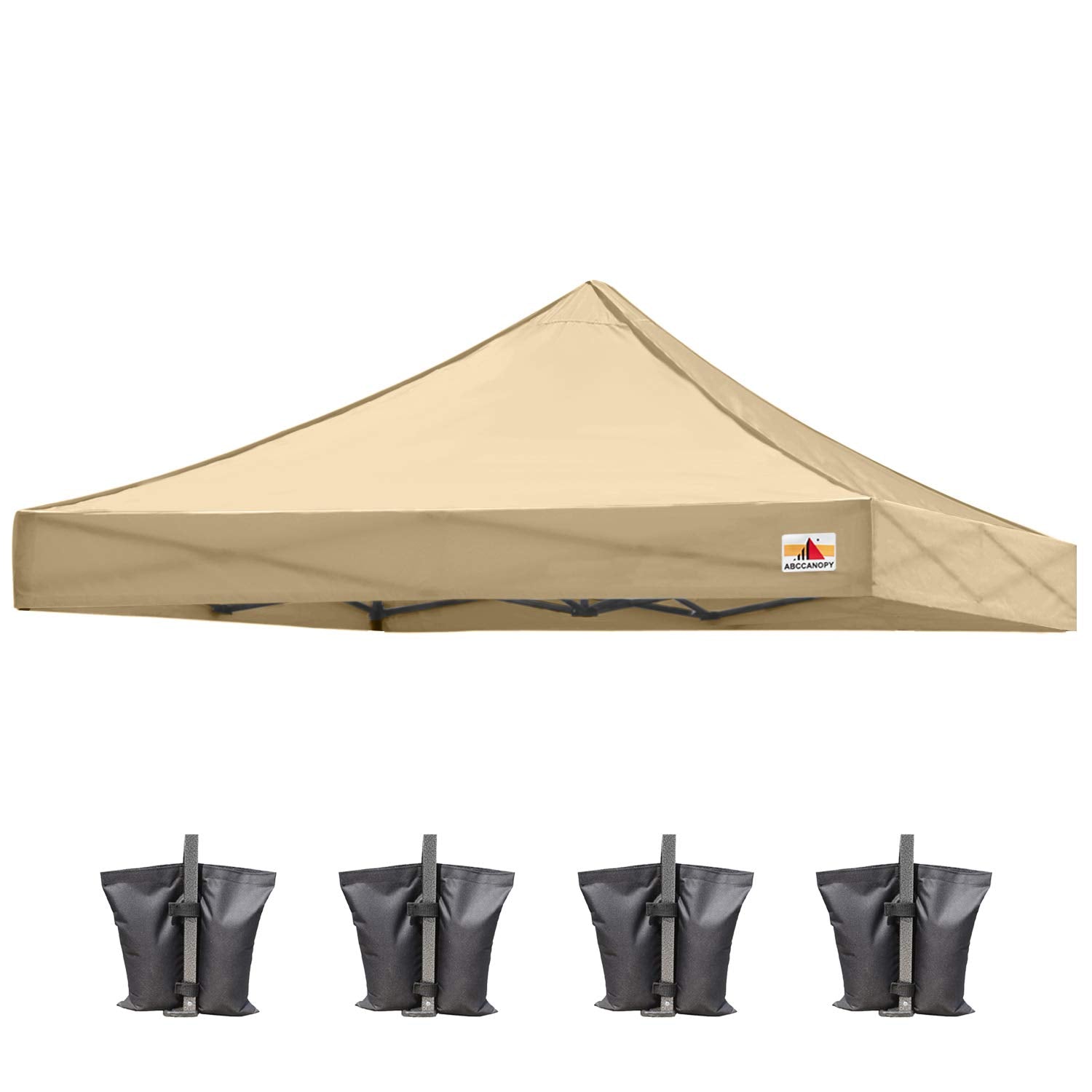 ABCCANOPY Replacement Canopy Top for Pop Up Canopy Tent (10x10, Beige)