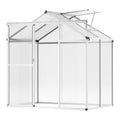 VEVOR Polycarbonate Greenhouse, 8 x 14 Ft, Outdoor Greenhouse with 2 Vent Windows, Pavilion Styled Greenhouse with Hinged Door, 