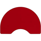 Flash Furniture Wren 48''W X 72''L Kidney Red Thermal Laminate Activity Table - Height Adjustable Short Legs