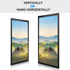 Hukonhep 5X9 Black Picture Frames, Photos Frame With Plexiglass, Wall Gallery Photo Frames, Horizontal And Vertical For Wall Mou