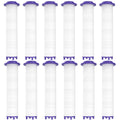12 Pieces Hydro Jet Shower Head Filter, High Pressure Handheld Vortex Turbo Fan Shower Heads Filter