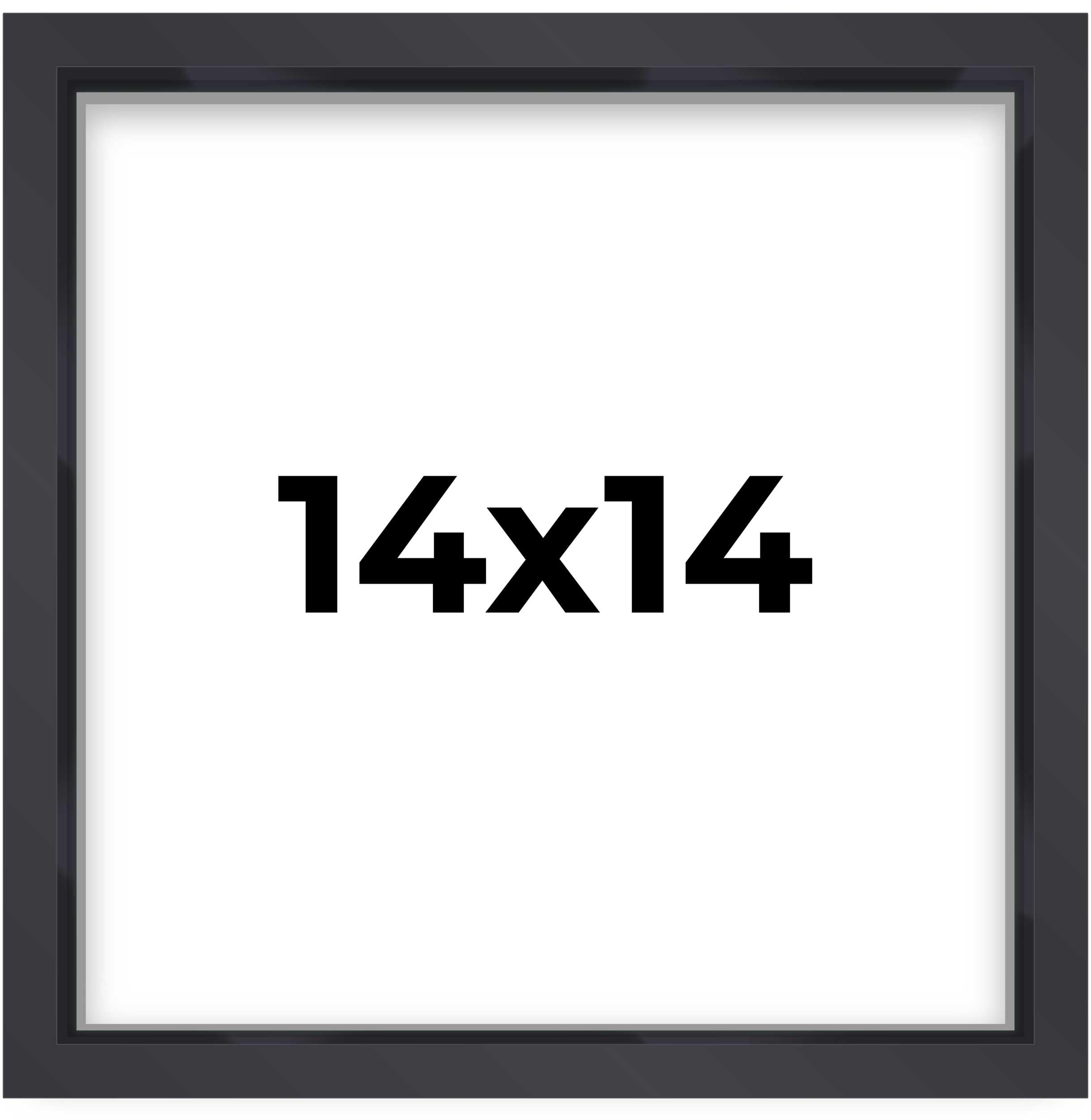 14x14 Shadow Box Black | 1'' Depth of Usable Space | Solid Wood Pine | Includes UV Resistant Acrylic Plexiglass, Acid-Free Backi