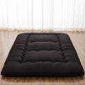 Xicikin Japanese Floor Mattress, Japanese Futon Mattress Foldable Mattress, Roll Up Mattress Tatami Mat With Washable Cover, Easy To Store And Portable For Camping, Black, Twin Full Queen…