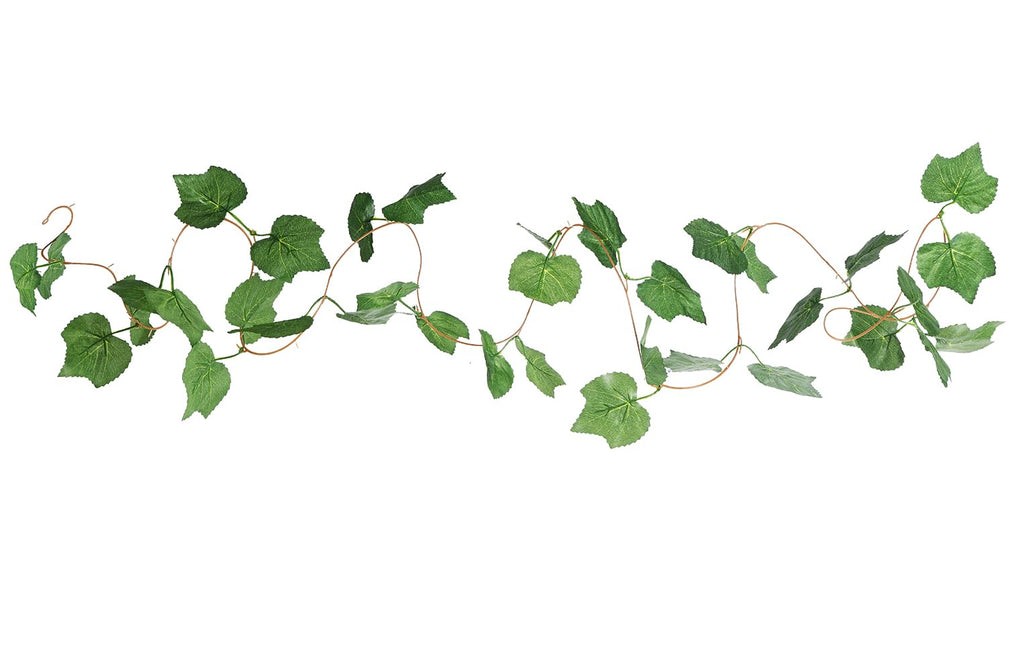 Botius 38 Ft - 5 Strands Autumn Artificial Grape Leaf Garland Fall Decoration For Home Wedding Wall Party