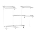 ClosetMaid ShelfTrack Wire Closet Organizer System, Adjustable from 4 to 6 Ft., With Shelves, Clothes Rods, Hardware, Durable St