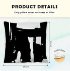 Supwhd Black And White Pillow Covers, Black And White Pillows Cover 24X24, Black And White Throw Pillows Cover Set Of 2, Black A