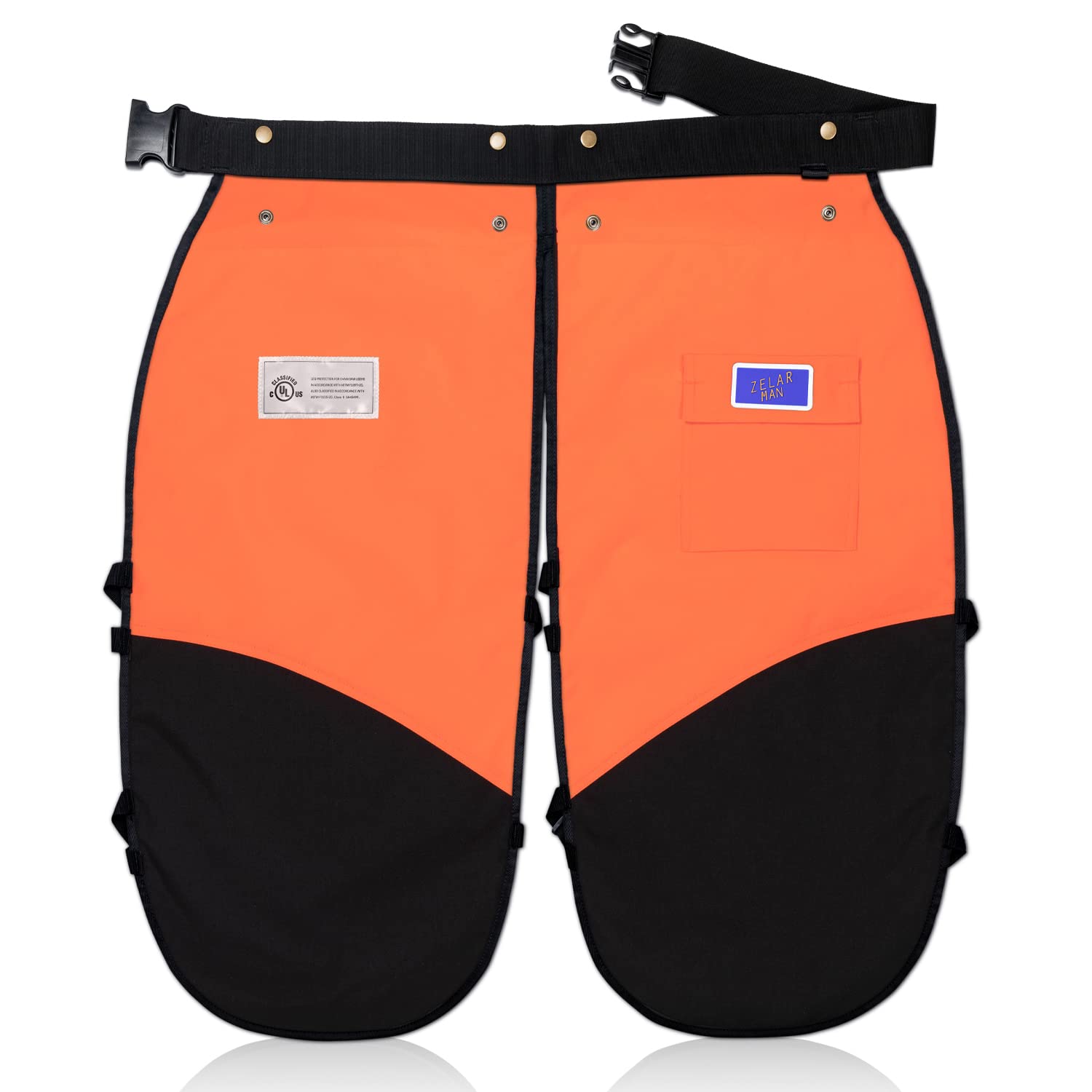 Zelarman Chainsaw Chaps,Chainsaw Safety Apron,Chainsaw Protection Pants With Adjustable Belt&Pocket,Forestry Protective Gear