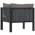 vidaXL Sectional Corner Sofa with Left Armrest for Indoor/Outdoor - Durable and Weather-Resistant Poly Rattan in Anthracite