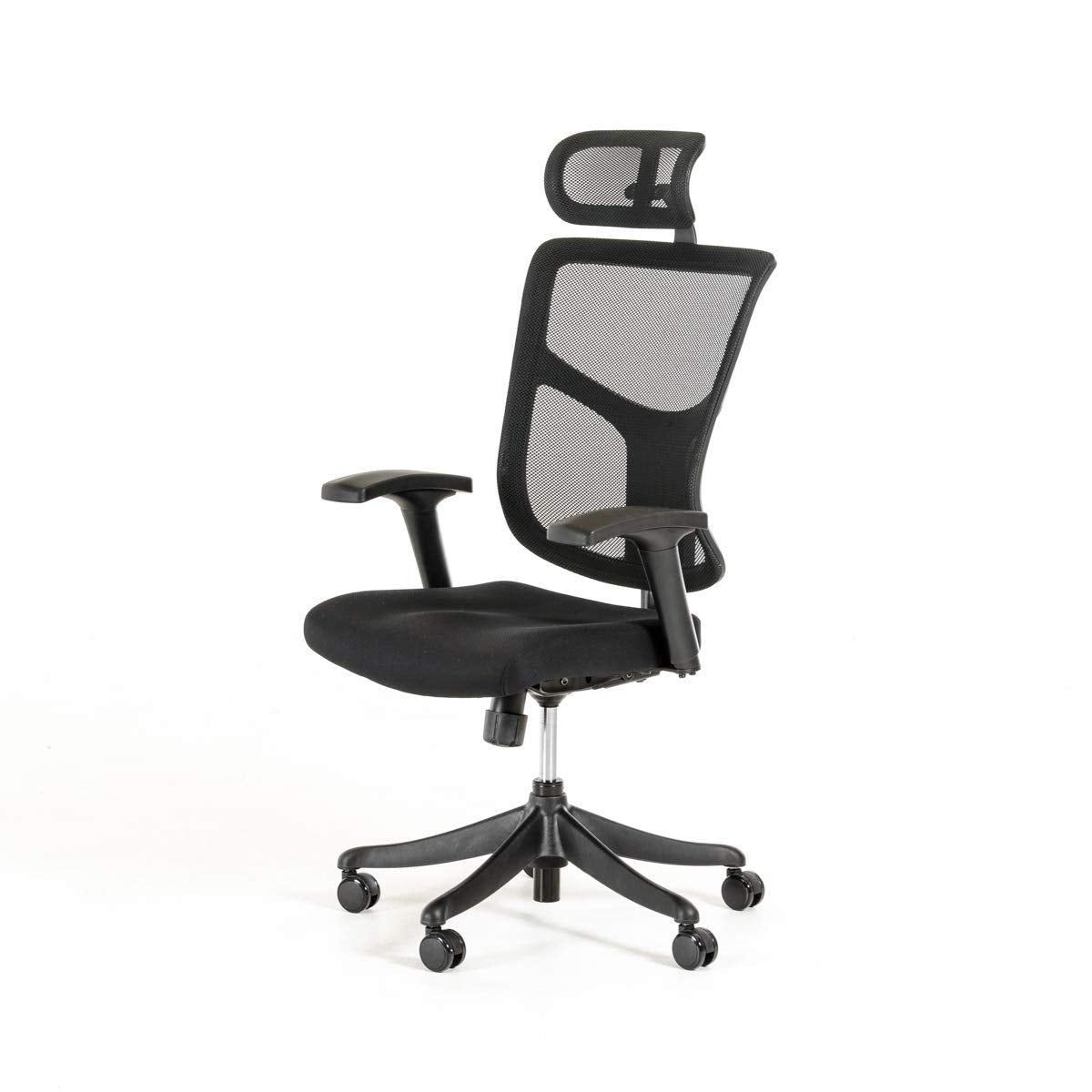 HomeRoots Furniture Conference Room 52'H Modern Black Office Chair