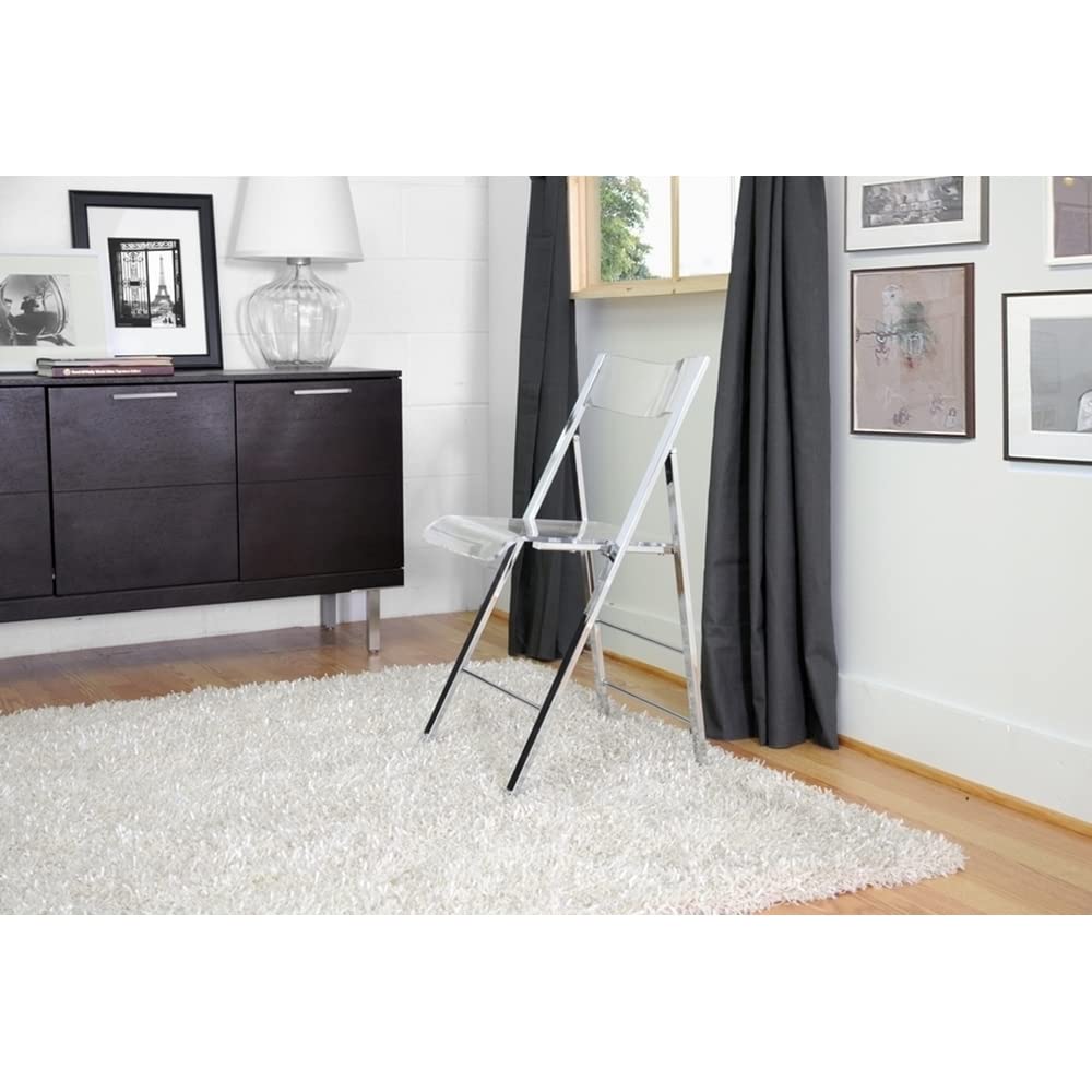 Wholesale Interiors Macbeth Acrylic Foldable Side Chair - Thumbnail 3