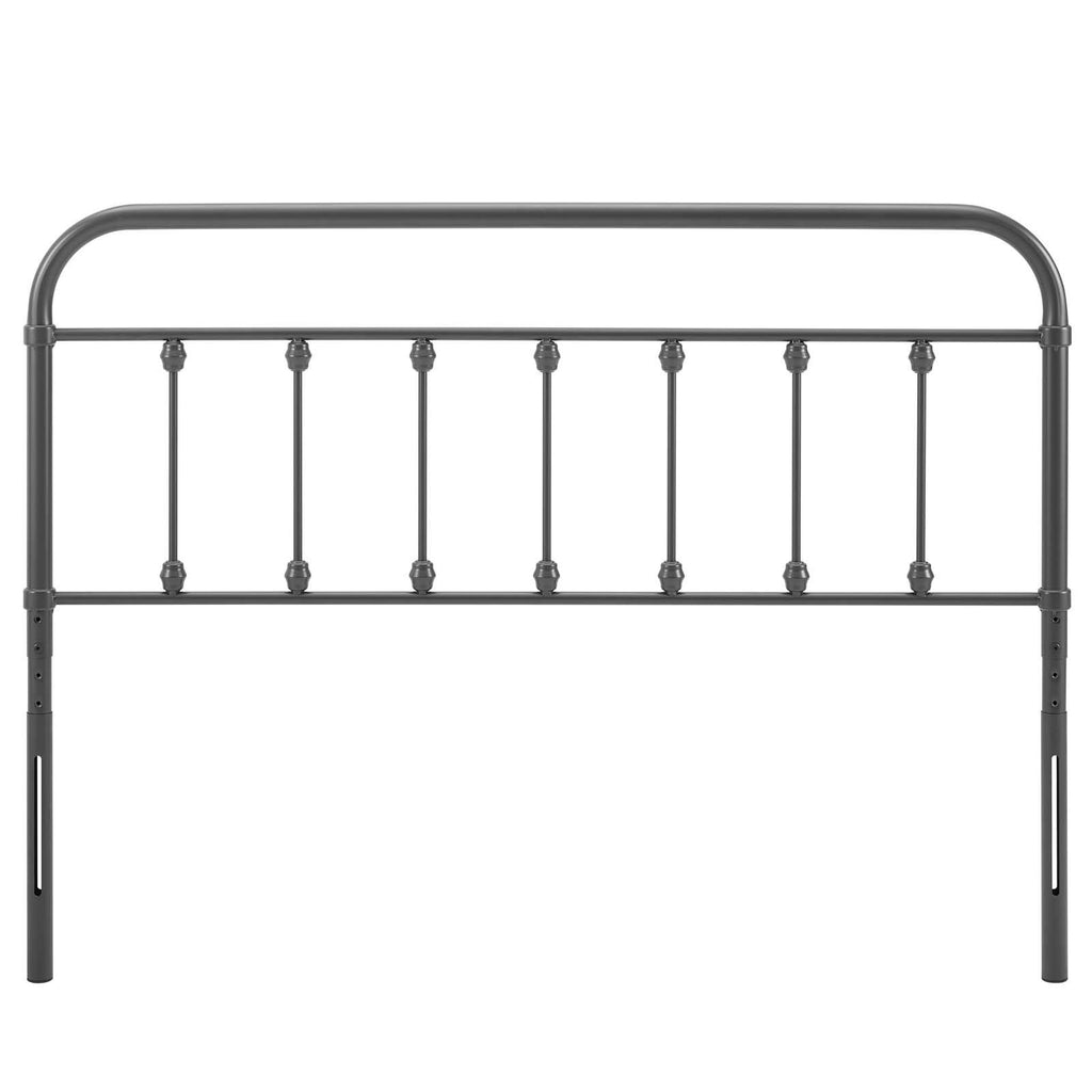 Modway Mod-6155-Gry Sage King Metal Headboard, Gray