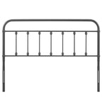 Modway Mod-6155-Gry Sage King Metal Headboard, Gray