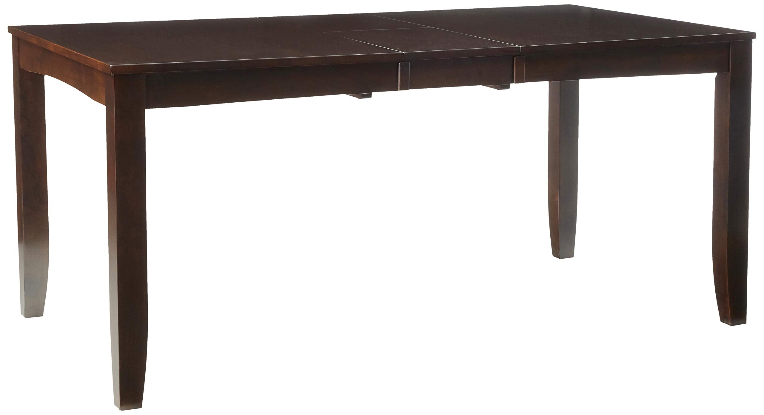 East West Furniture LYT-CAP-T Lynfield Kitchen Table - a Rectangle Dining Table Top with Butterfly Leaf, 36x66 Inch, Cappuccino