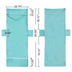 Vocool Chaise Lounge Pool Chair Cover Beach Towel Fitted Elastic Pocket Won'T Slide (Lakeblue)