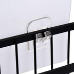 Toplife Black Wall Door Adhesive Kitchen Wrap Organizer Rack, No Drilling, Set of 1, Space-Saving Storage Solution