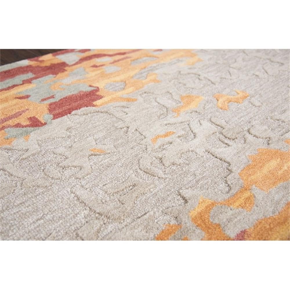 Rizzy Home Alora Decor Lapis 5' X 8' Tan/Gray/Black/Orange/Red/Gold/Aqua Area Rug