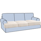 H.VERSAILTEX Stretch 3 Piece T Cushion Sofa Slipcovers Individually Sofa Cushion Covers for 3 Cushion Couch Sofa Seat Cushion Co
