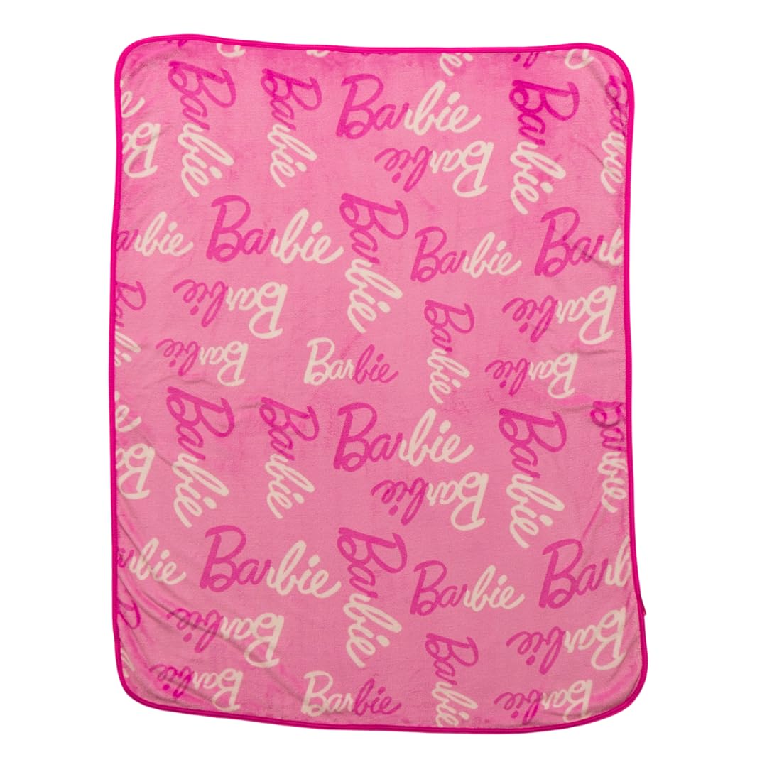 Franco Barbie Kids Bedding Super Soft Cozy Silk Touch Throw, 40 In X 50 In, (Officially Licensed Product)