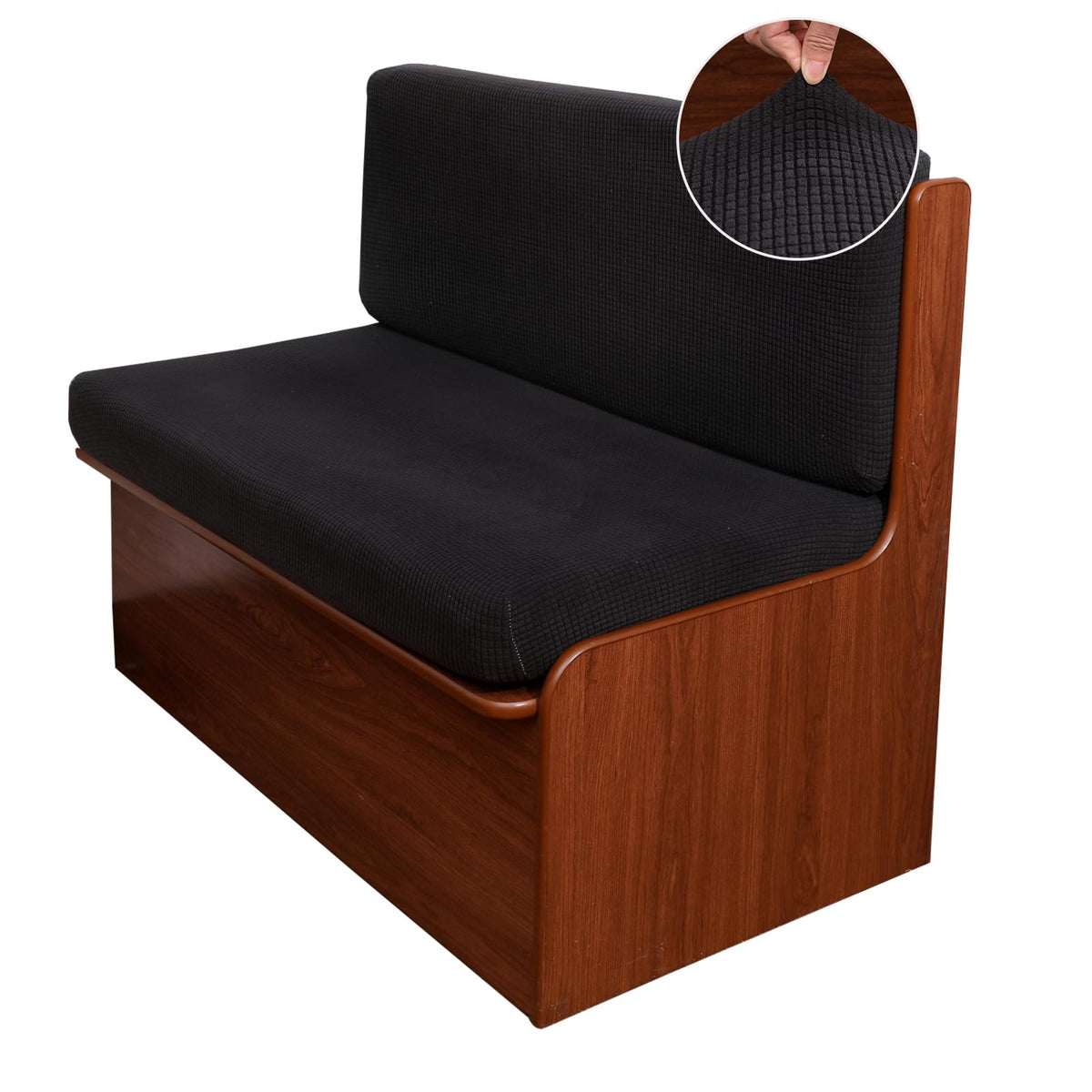 CRFATOP RV Dinette Cushion Covers Jacquard Elastic Camper Cushion Slipcover Stretchable Loveseat Sofa Chair Cover Furniture Prot