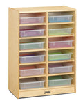 JontiCraft 06130JC 12 Bins Mobile Storage with Clear Bins
