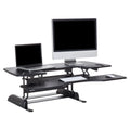 Vari Varidesk Pro Plus 48 - Adjustable Desk Converter With 11 Height Settings - Laptop Sit Stand Desk Riser For Home Office, Table Tops, Workspace - Fully Assembled With Spring Loaded Lift - Black