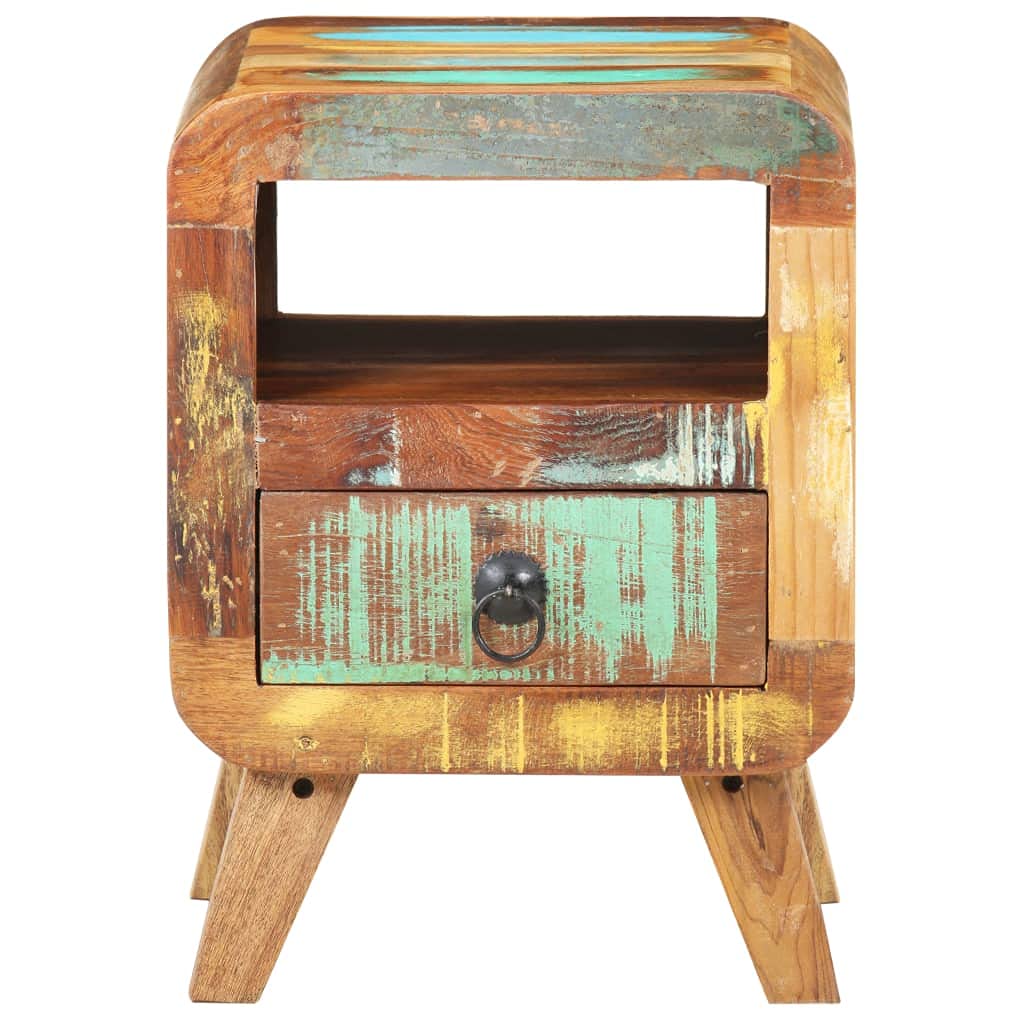 vidaXL Bedside Cabinet 11.8&quot;x11.8&quot;x16.1&quot; Solid Reclaimed Wood