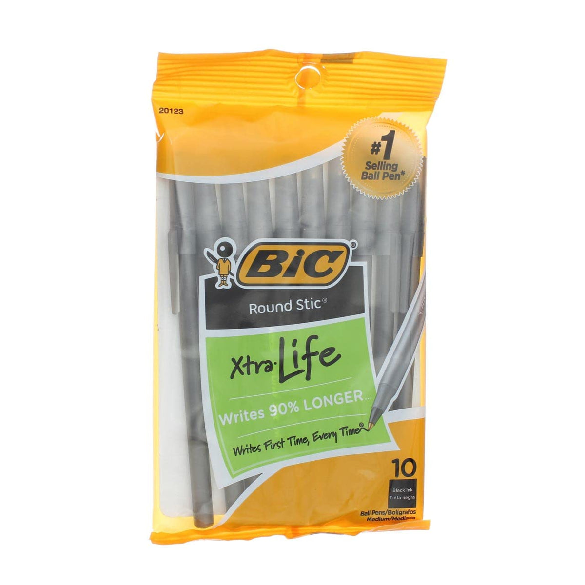 Bic Round Stic Ballpoint Pen - -Gsmp101Bk