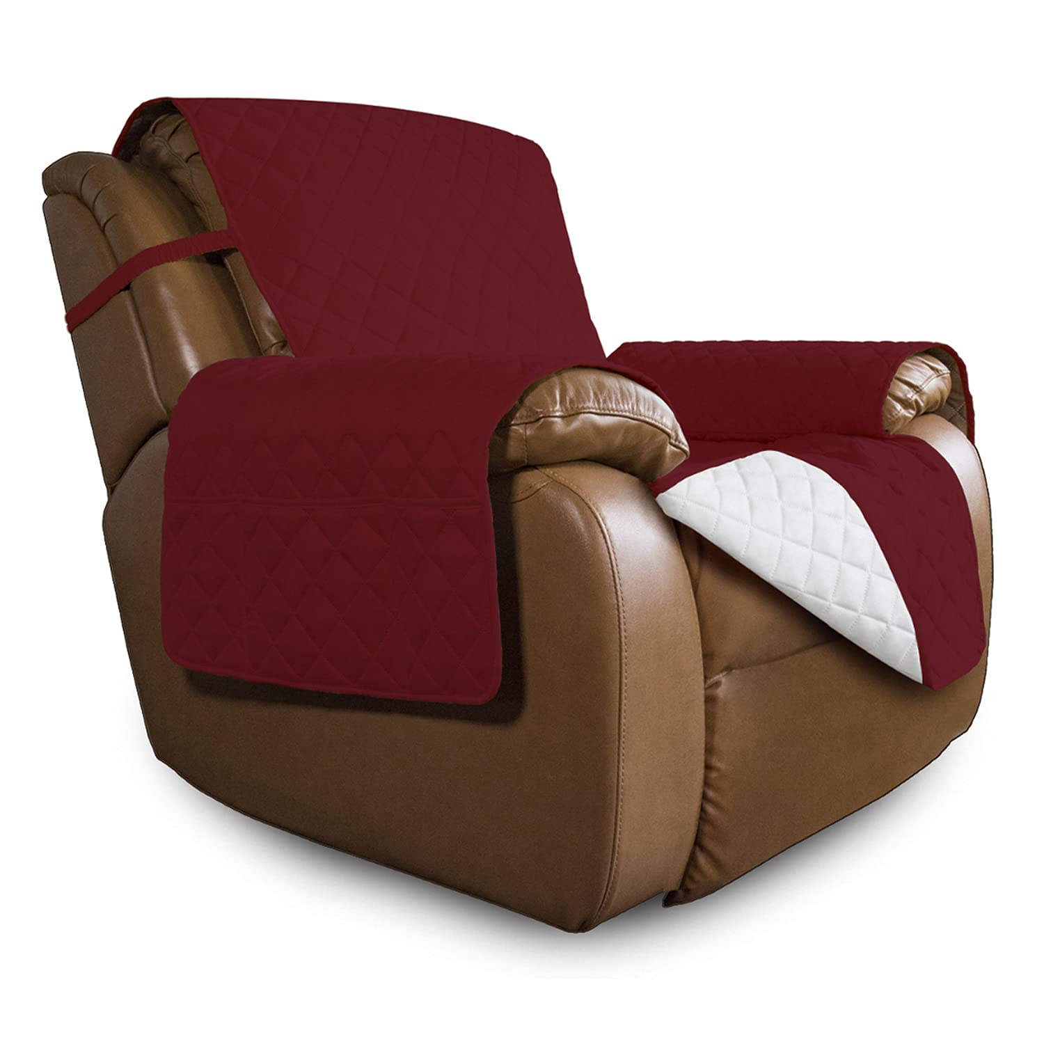 Easy-Going Oversized Recliner Cover Reversible Couch Cover Sofa Cover For Living Room Water Resistant Furniture Protector With E