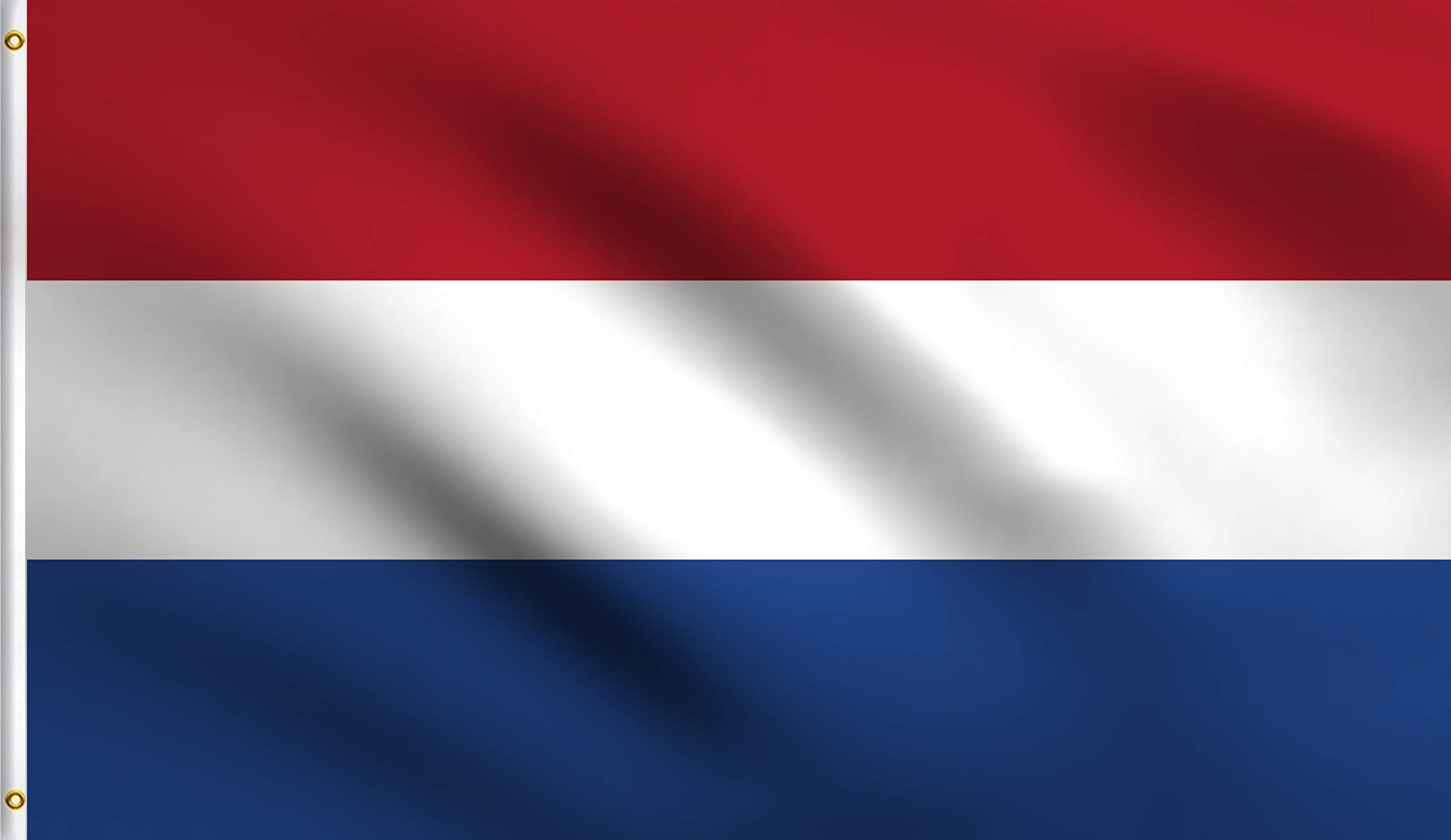 Dmse Kingdom Of Netherlands Dutch Holland National Flag 3X5 Ft Foot 100% Polyester 100D Flag Uv Resistant (3' X 5' Ft Foot)