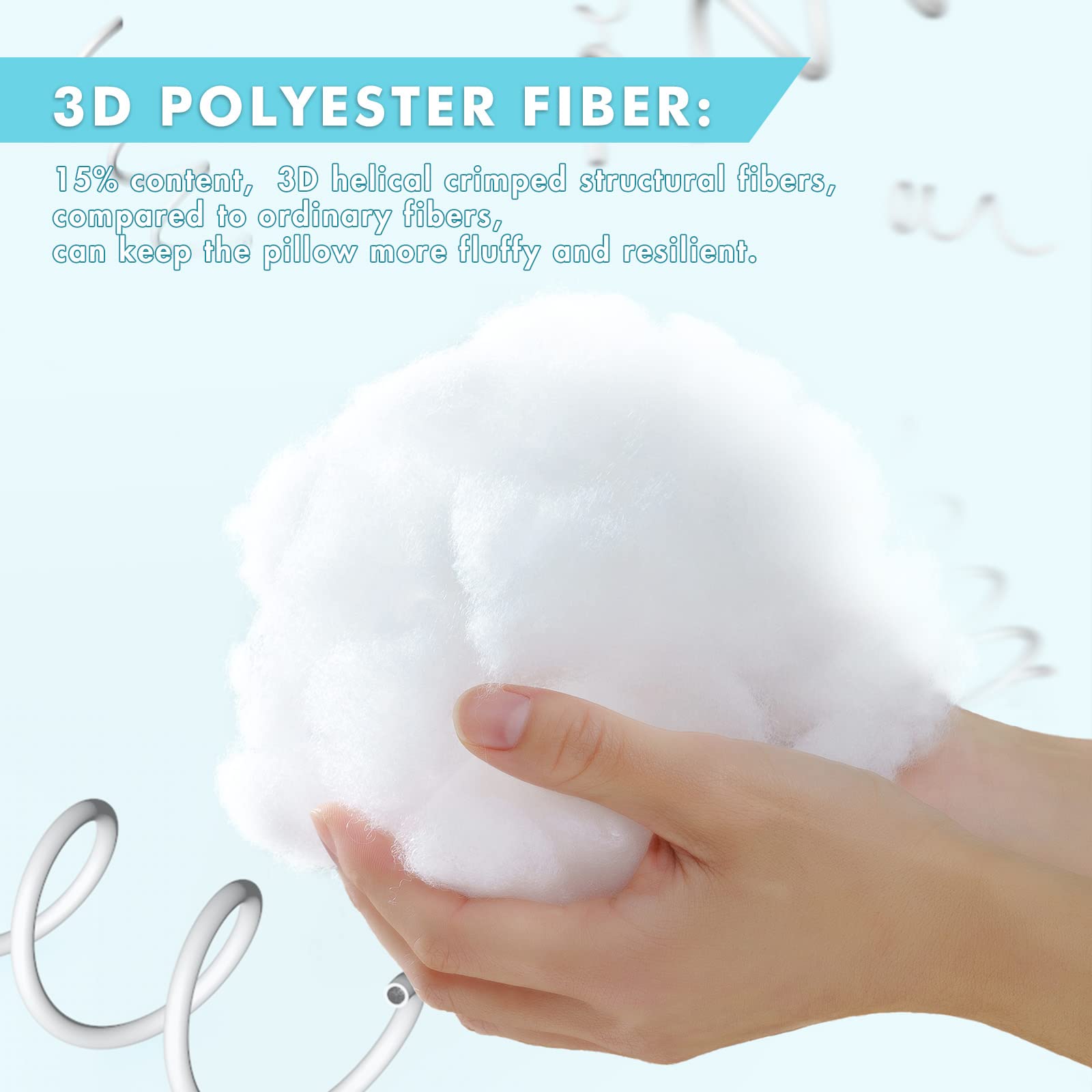 Miulee Pack Of 2 12X20 Pillow Inserts-Decorative Shredded Memory Foam Cooling Throw Pillows-Adjustable Premium Lumbar Wedding Pi