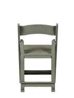 Commercial Seating Products Resin Flint Grey Folding Chairs, 1-Pack