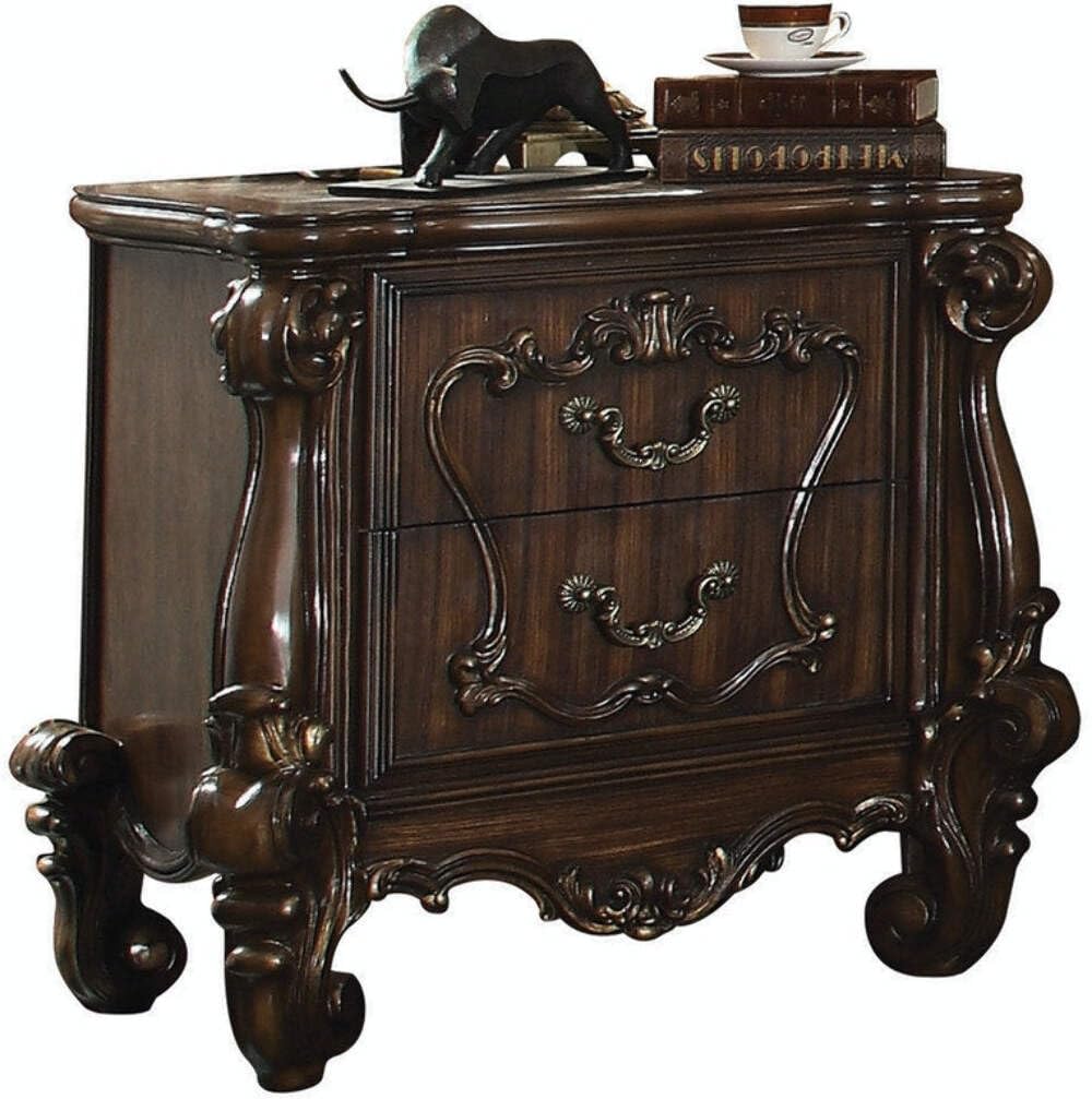 35' X 23' X 31' Bone White Wood Nightstand
