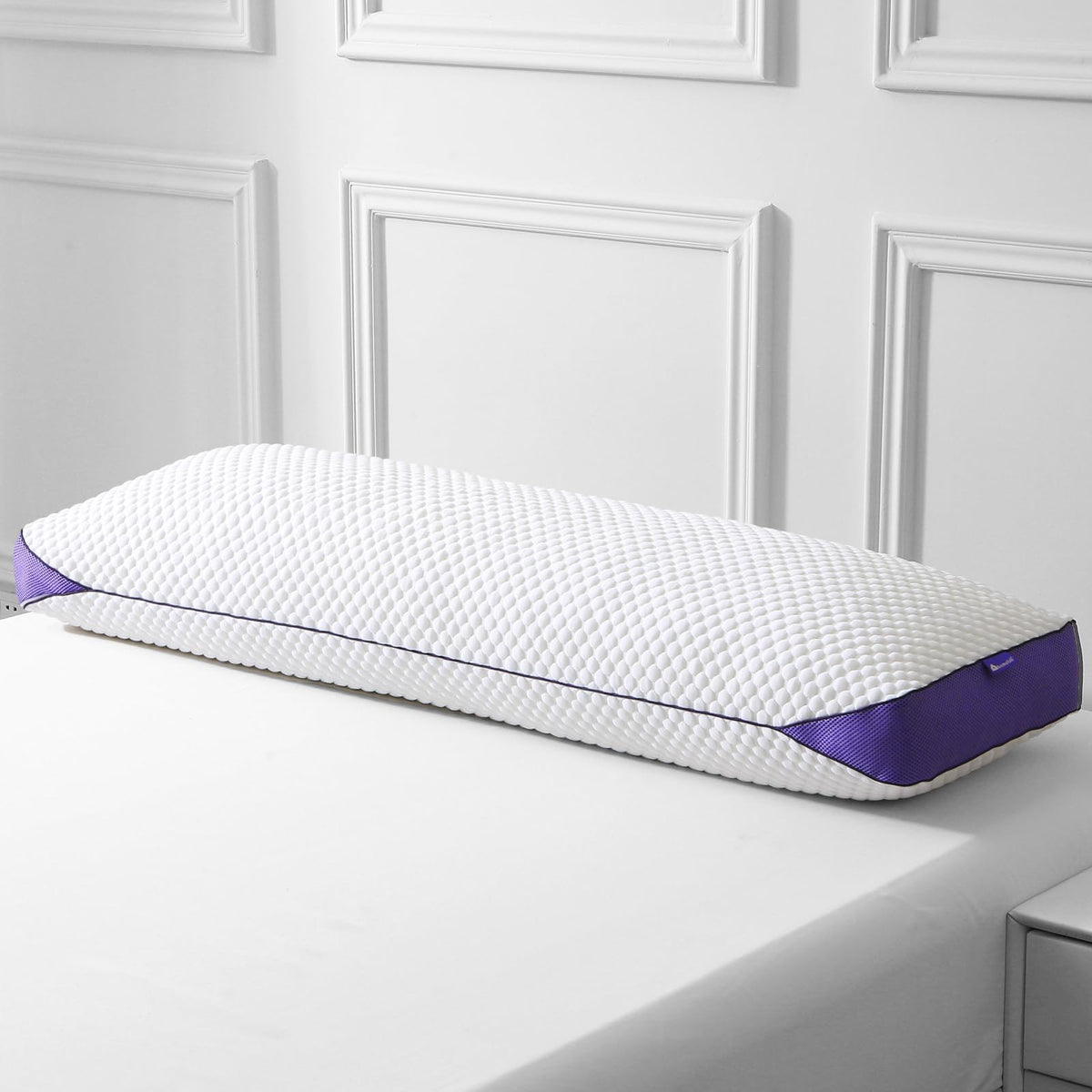 Homelab Adjustable Shredded Memory Foam Body Pillow, Cooling Bed Pillow For Sleeping With Removable Cover, Medium Pillow For Sid