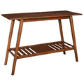 Linon Charlotte Console Table Walnut/Wood