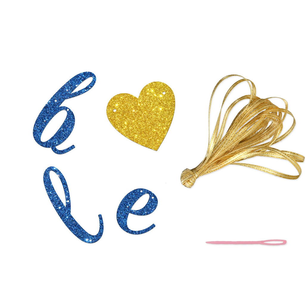 Maicaiffe Welcome Back Banner - Farewell Retirement Party Decor - Welcome Home - Back To School Party Decorations, Blue Glitter