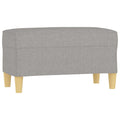vidaXL Fabric Bench - Lightweight, Durable, Versatile Seat - Comfortable Padded Foam - Easy Assembly - Stylish Light Gray Upholstery - Ideal for Living Spaces